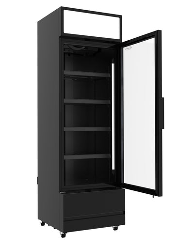 KØLESKAB GLASDØR FCU-370 BL