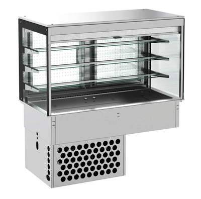 DROP-IN CUBIC REFRIGERATED DISPLAY - ROLL-UP 3/1