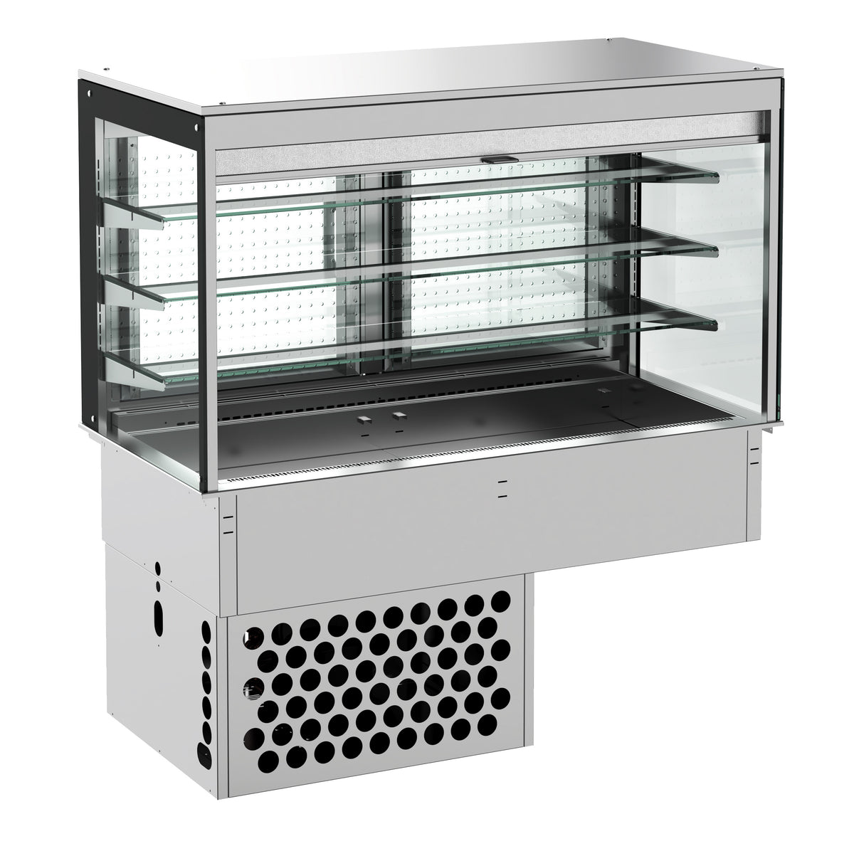 DROP-IN CUBIC REFRIGERATED DISPLAY - ROLL-UP 3/1