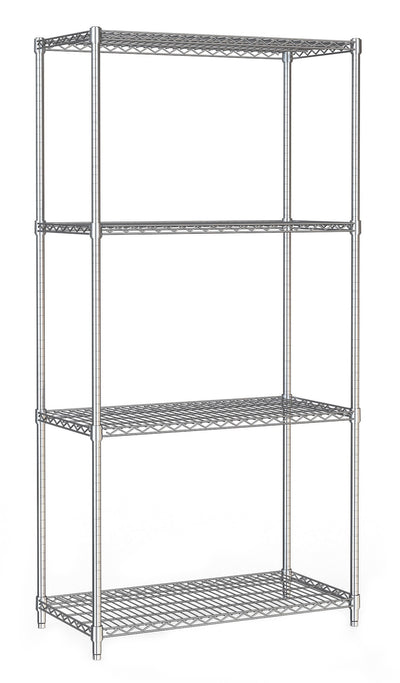 SHELF UNITS 4 LEVELS 900 FLAT PACKED