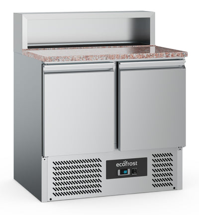 PIZZA COUNTER 2 DOORS 5x1/6GN CONTAINER