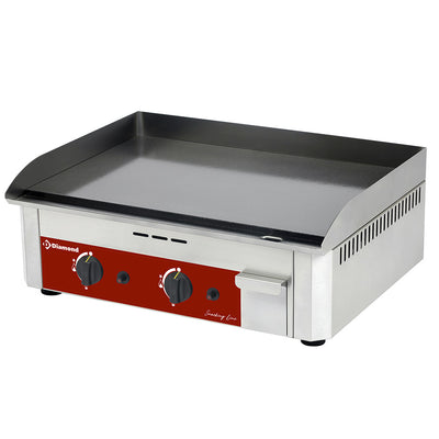 Gas griddle plate, double, enamelled surface