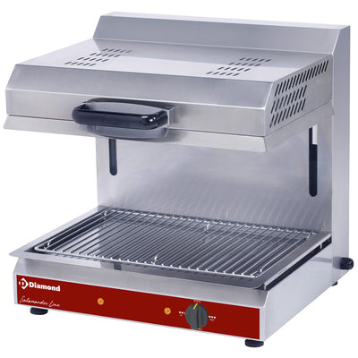 Elektrisk salamander med aftagelig emhætte