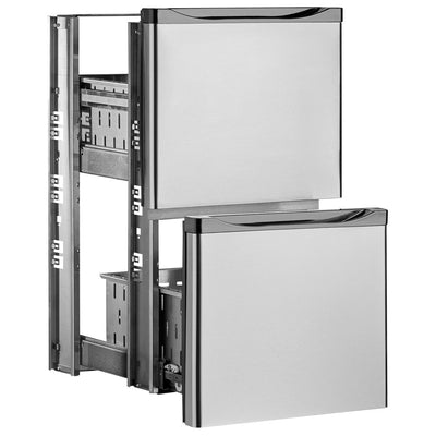KIT BLOC TIROIRS, INOX, 570x570x570 mm (T1/2-X)