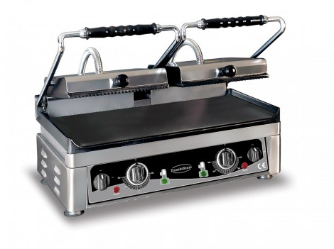 Klemgrill m. dobbelt klap Combisteel