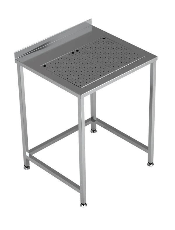 Worktables with integrated drip-tray
