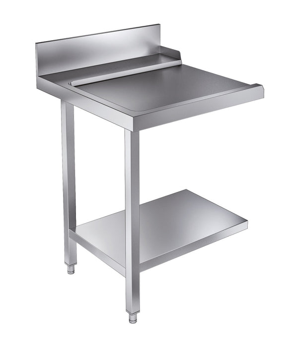 Exit tables with bottom shelf