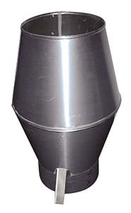 Round deflector hood