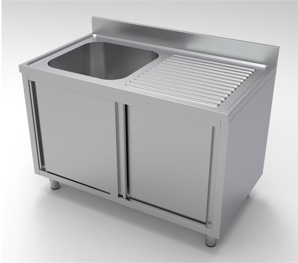 Sink units with sliding doors