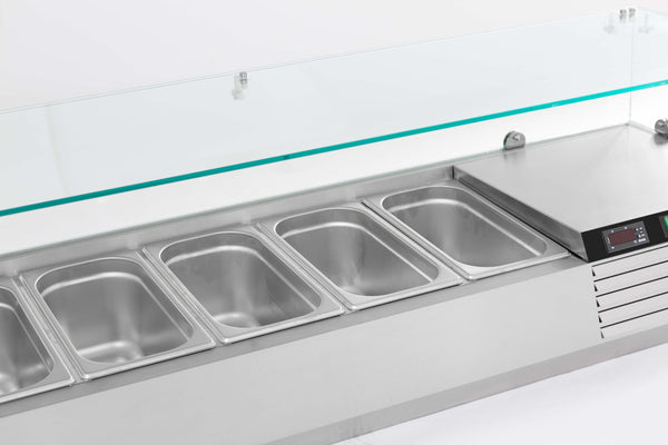 Refrigerated and hot countertops