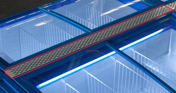 Chest freezers with glass lid