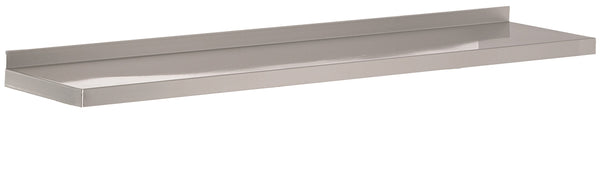 Stainless steel wall shelves