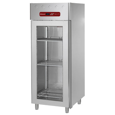 Ventileret køleskab 700 liter, 1 glasdør GN 2/1