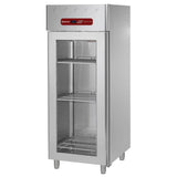 Ventileret køleskab 700 liter, 1 glasdør GN 2/1