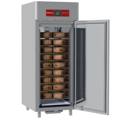 Ventileret modningskab til fermentering og lagring af oste 850 liter, 1 dør 20x GN 2/1
