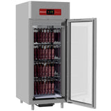 Rijpingskasse til tørmodning for delikatesser 850 liter ventileret, 1 glasdør 20x GN 2/1