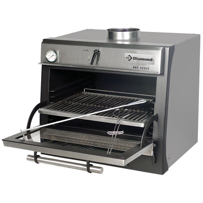 Kulgrill-BBQ, GN 1/1 (60 Kg/h)/ Rustfrit stål