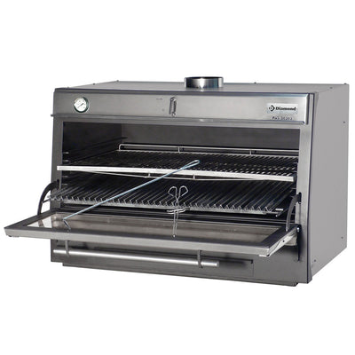 Kulgrill-BBQ, GN 2/1 + GN1/1 (150 Kg/h)/ Rustfrit stål