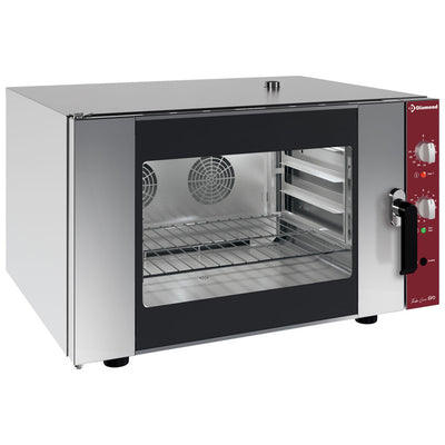 Electric convection oven, 4x GN 1/1 + manual humidifier (230/1N)