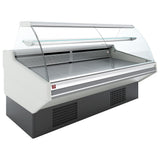 Ventileret disk, med opbevaring, buet glas - HVID front