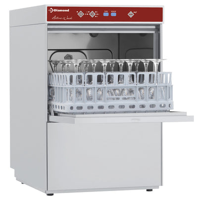 Glasswasher squared basket 400x400 mm + discharge pump