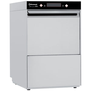 Glasopvasker, kurv 400x400 mm "Full-Hygiène", med blødgører kontinuerligt