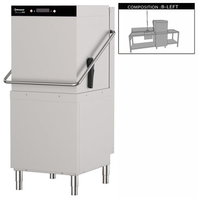 Hætteopvasker komplet, bestående af, 2530x812x1590 mm (DCS9/EV/B-S)