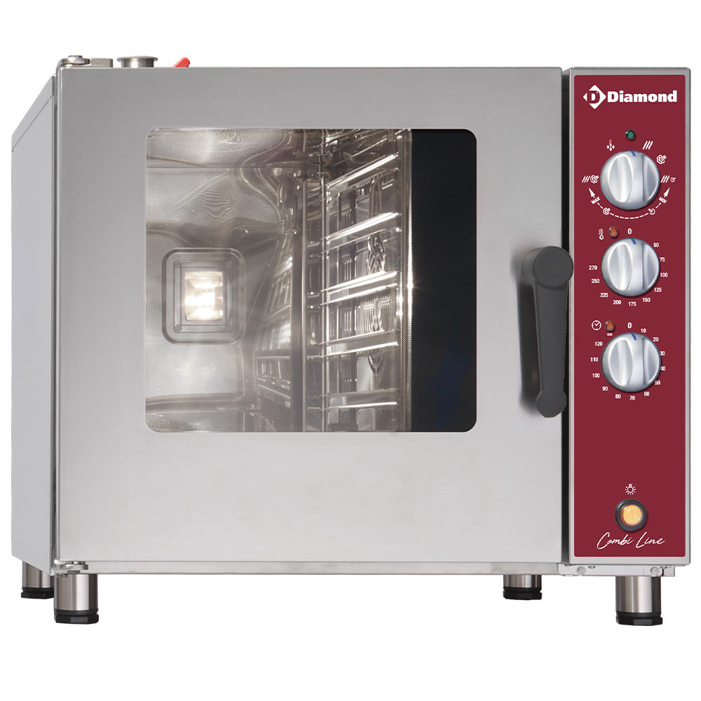 Elektrisk damp/konvektionsovn, 5x GN 1/1