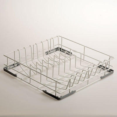 Basket for 14 plates in rilsanised steel