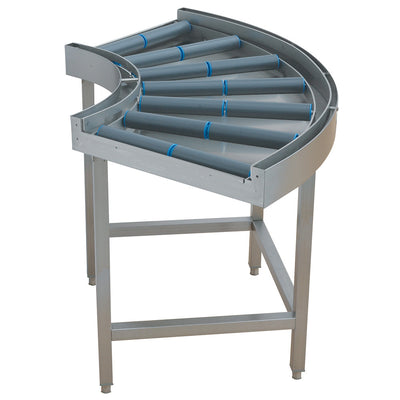 Curved roller conveyor 90°