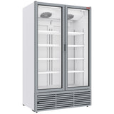 Positive refrigerated display 1142 liters, 2 hinged doors - WHITE
