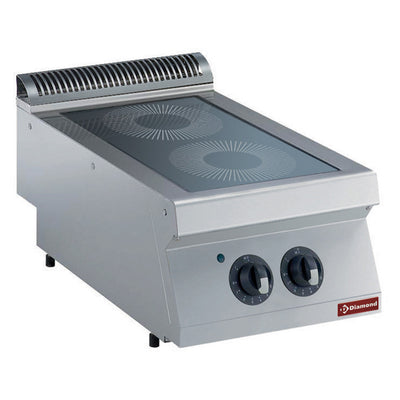 Electric vitroceramics cooker, 2 areas -TOP-