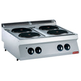 Electric cooker, 4 rounded plates -TOP-
