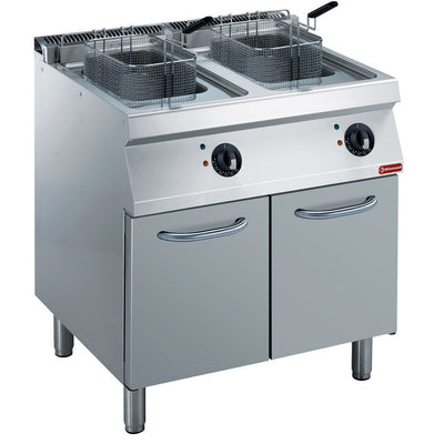 Electric fryer 2x14 liters, on cupboard, 800x700x850 mm (E17/F28A8-N)