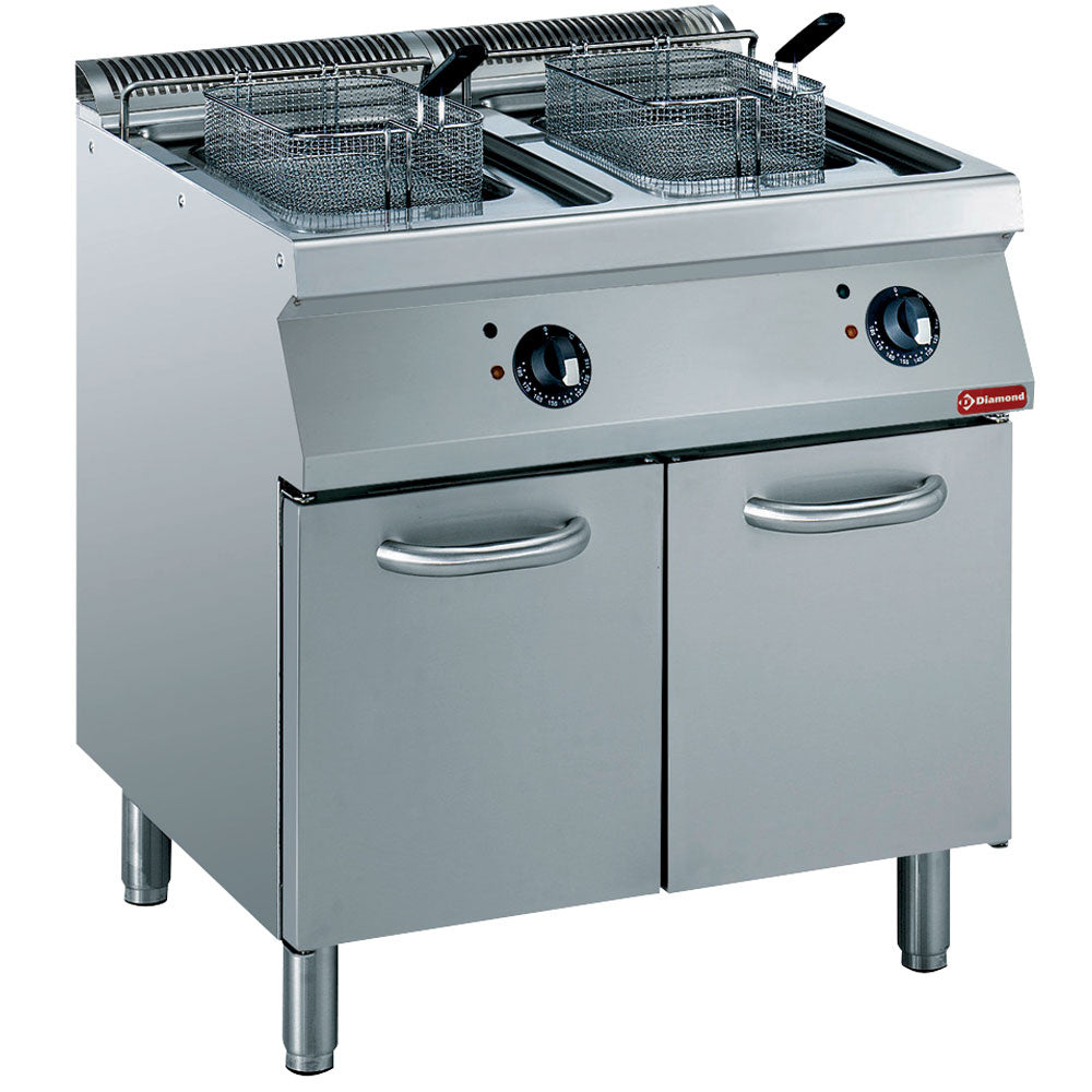 Electric fryer basin in 