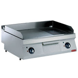 Elektrisk stegeplade, 2/3 glat, 1/3 rille, forkromet -TOP-