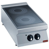Electric vitroceramics cooker, 2 fields -TOP-