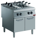 Electric pasta cooker, 2 basins GN 1/1, on cupboard (without baskets)