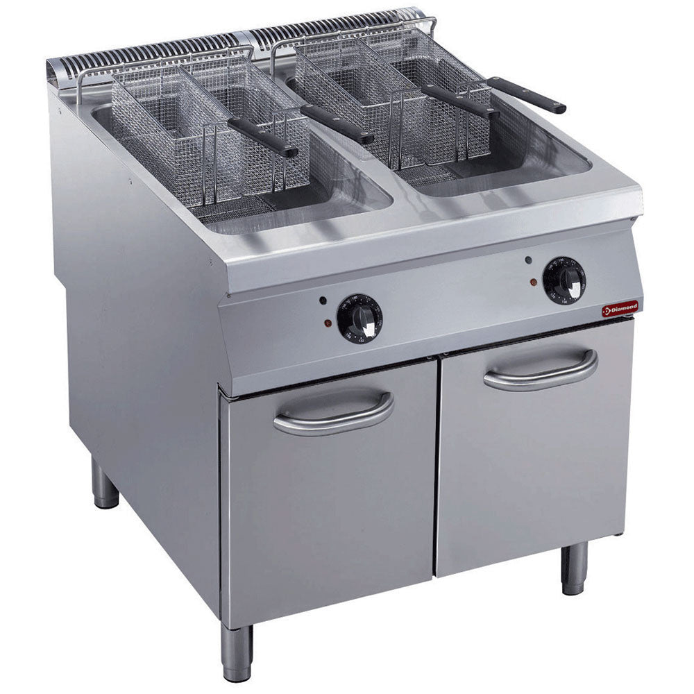 Electric fryer 2 basins 