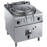 Electric kettle, 150 liters, indirect heating, on cupboard