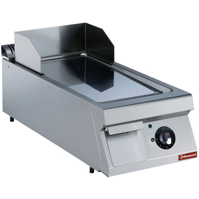 Flad elektrisk stegeplade kromet -TOP-