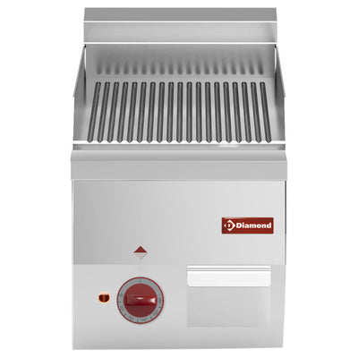 Ribbet elektrisk stegeplade -Top-