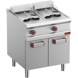 Electric fryer 2 tanks 13-liter on cupboard