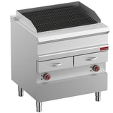 Elektrisk dampgrill, modul 1/1, rist i støbejern 