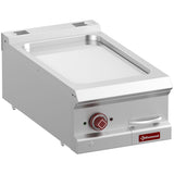 Electric fry top smooth, hard chromed plate , module 1/2  -Top-