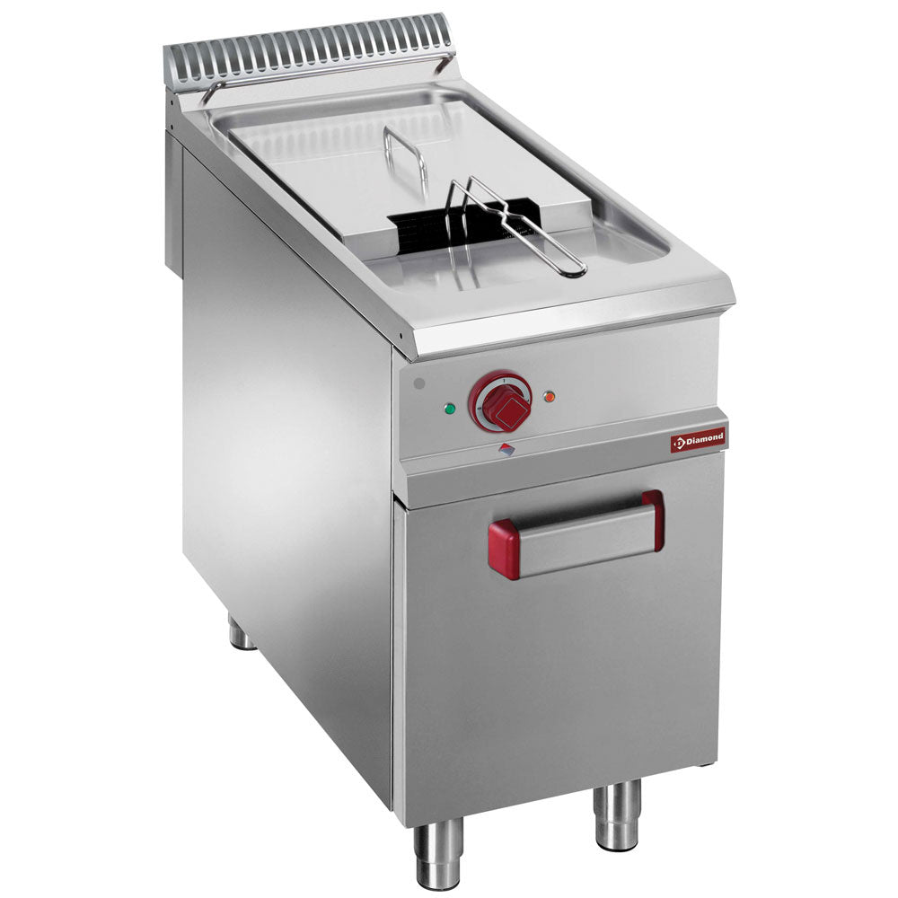 Electric fryer 1 tank 21liters on closed cupboard