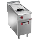 Electric fryer 1 tank 21liters on closed cupboard