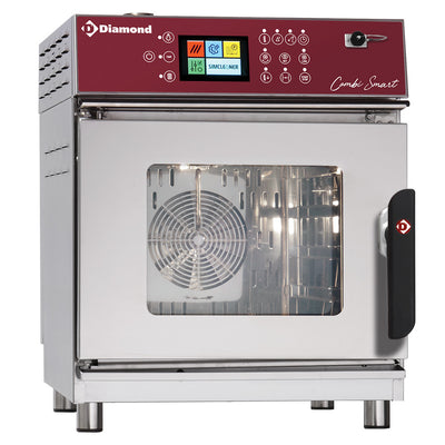 Elektrisk ovn, damp/konvektion, 4x GN2/3 Touch Screen + Selvrensende