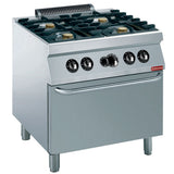 Stove 4 fires 5,5 kW, gas oven GN 2/1