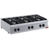 Gas cooker 6 fires, burners 6x 5,5 kW -TOP -